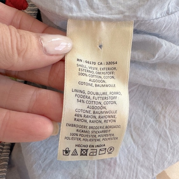 Anthropologie Maeve Madeleine Embroidered Shift Dress - Picture 13 of 13